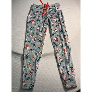 Novogratz Sleep Christmas Pajama Pants XS Holiday Gnomes‎ Trees